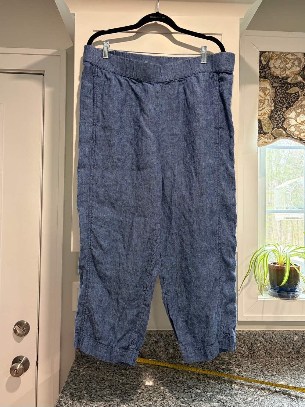 Women’s JJill Blue 100% Linen Casual Pants